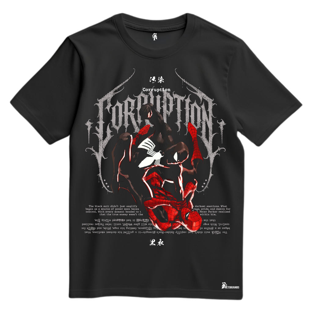 Playera Spider Man Black vs Spider Man