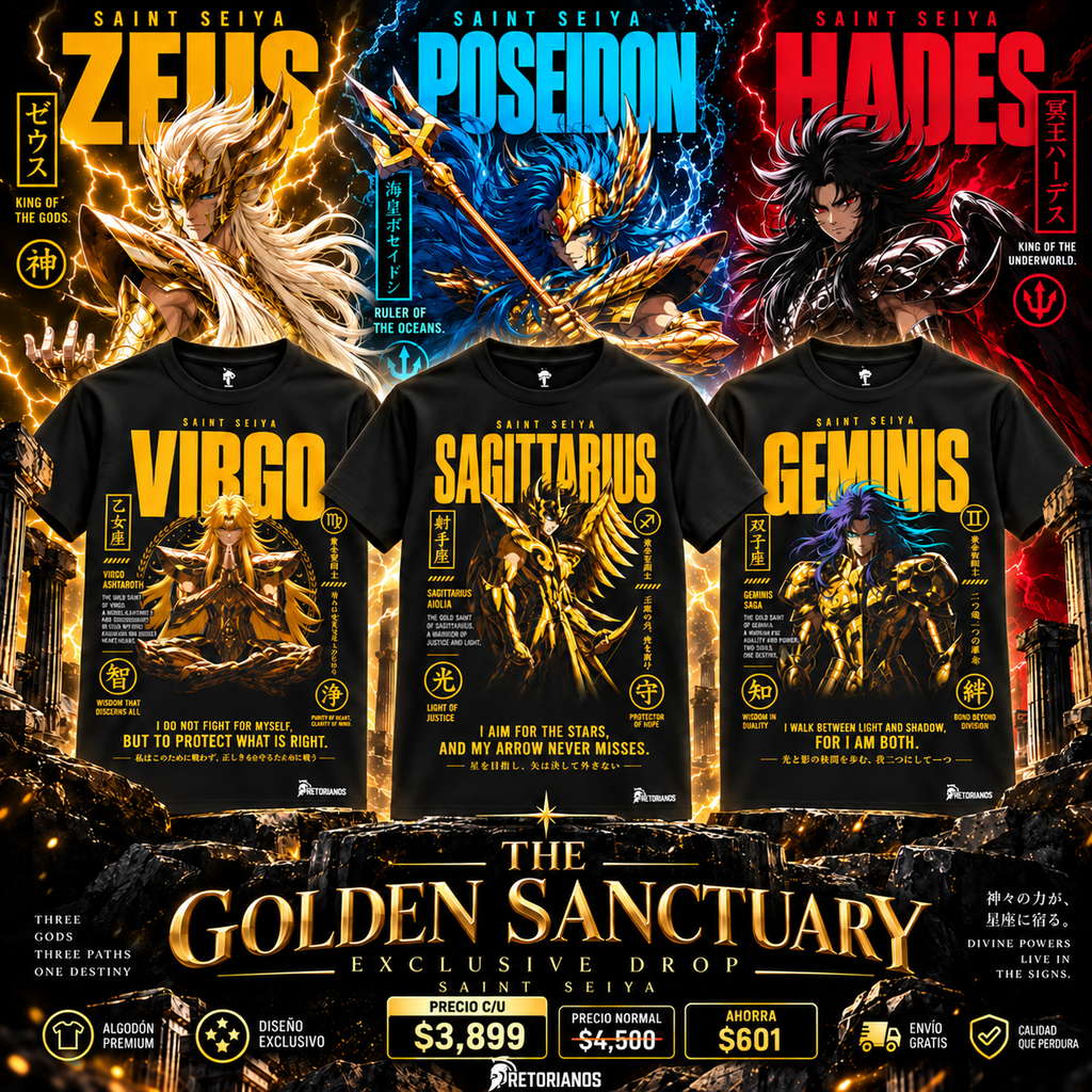 Complete Sanctuary (12 Caballeros de Oro y 3 Dioses) Caballeros del Zodiaco