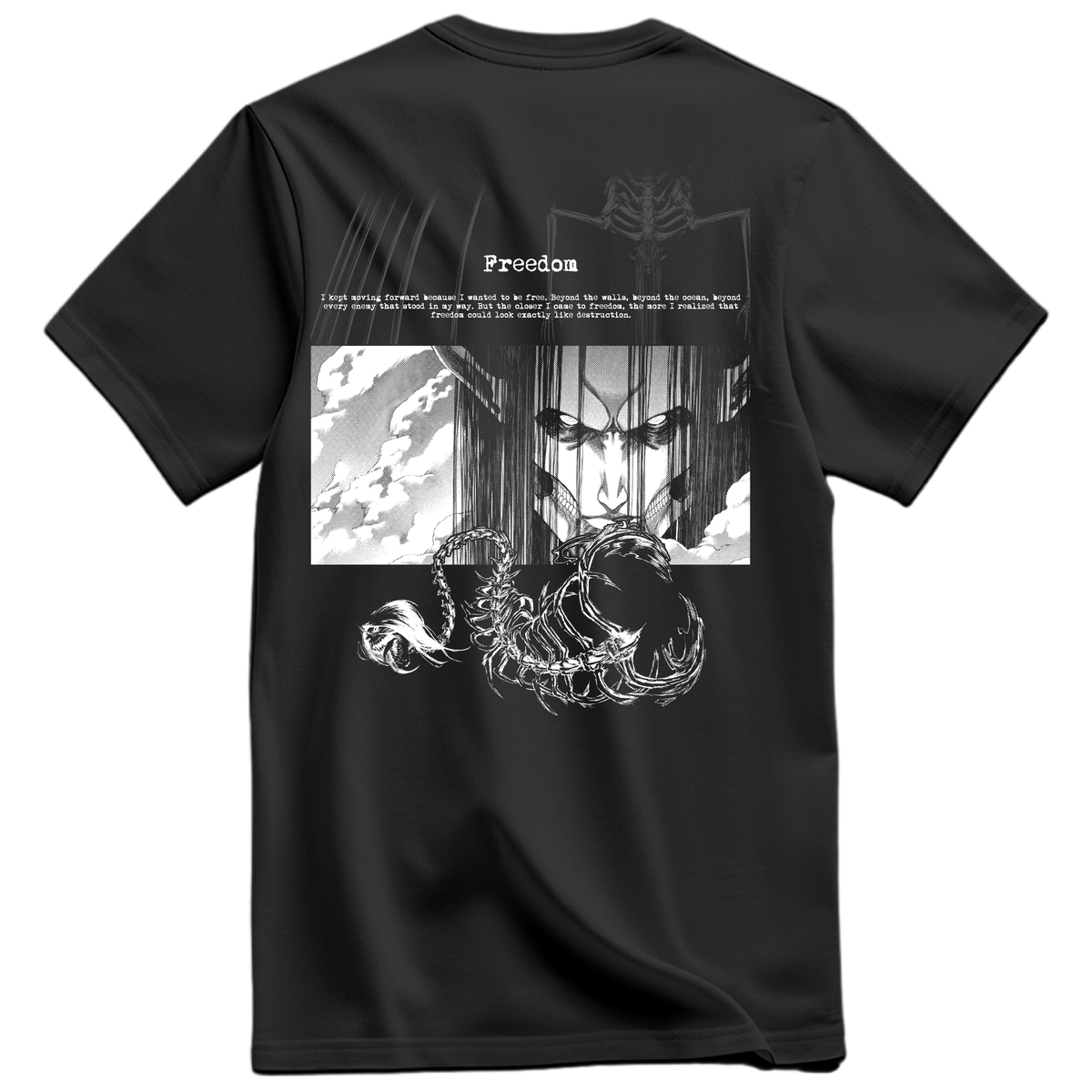 Playera Eren Retumbar Frontal y Espalda Vol 2 - Shingeki No Kyiojin