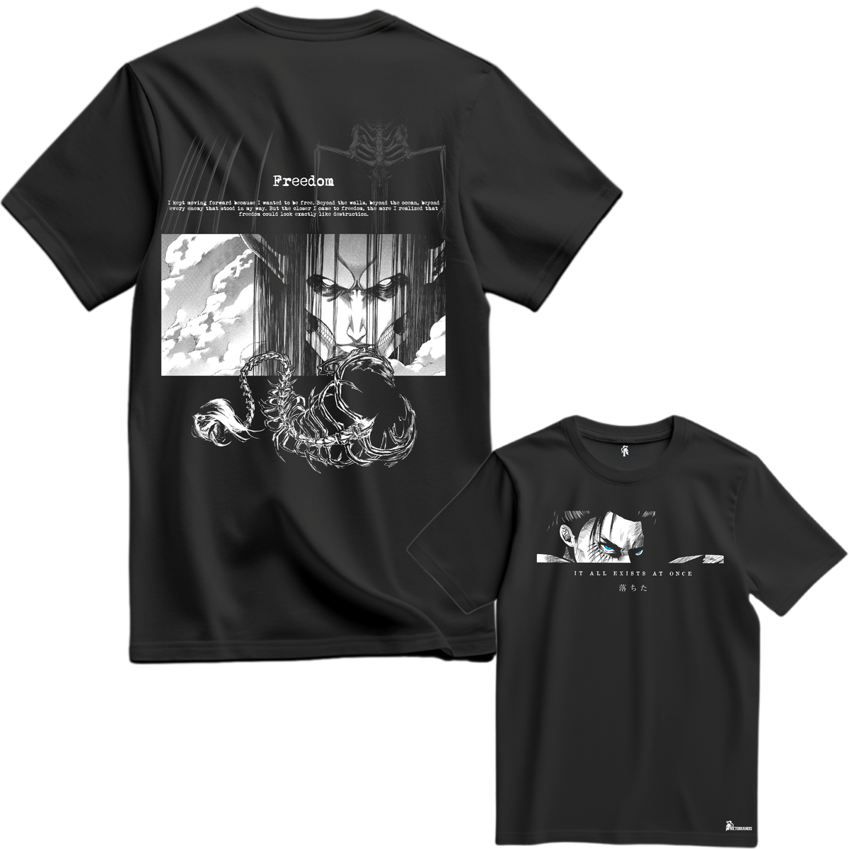 Playera Eren Retumbar Frontal y Espalda Vol 2 - Shingeki No Kyiojin