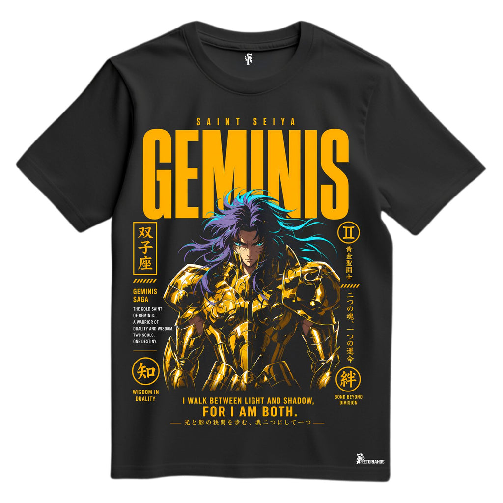 Playera Caballero de Oro Geminis - Caballeros del Zodiaco