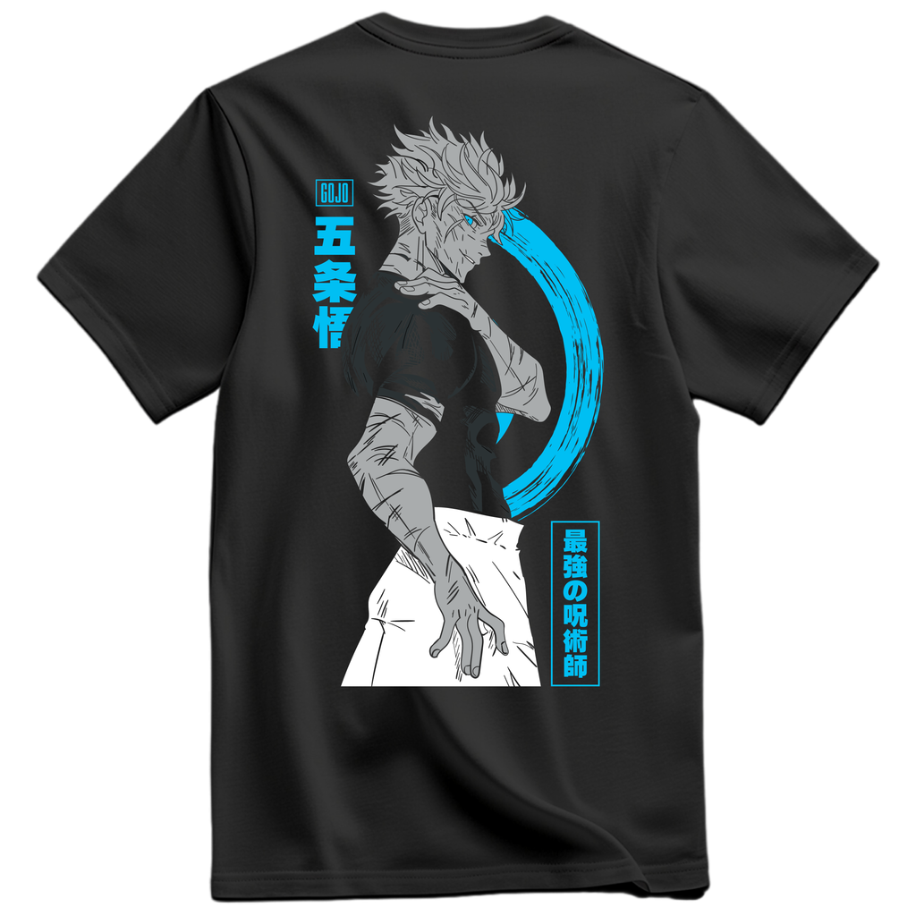 Playera Gojo Frontal y Espalda