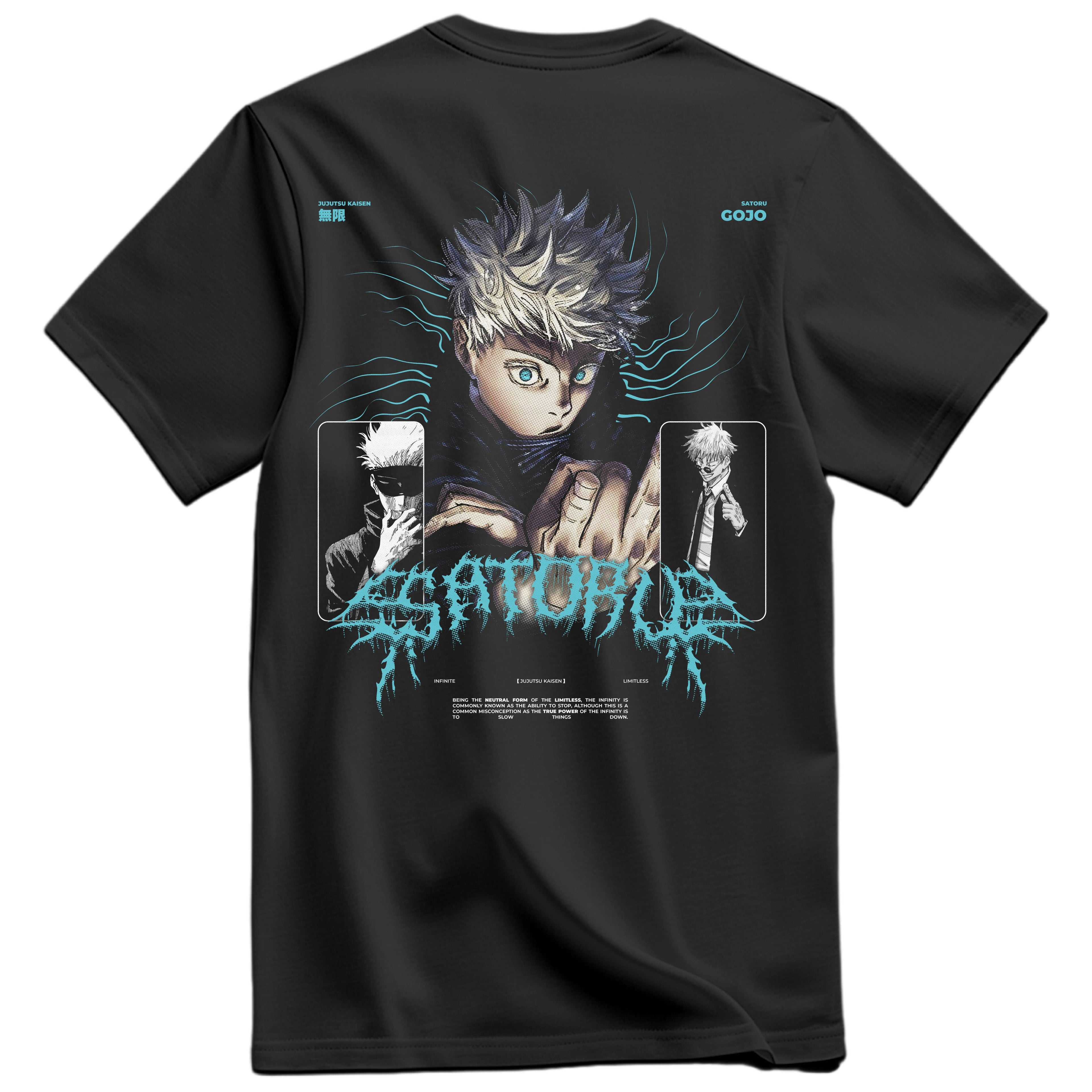 Playera Gojo Vol 2 Frontal y Espalda