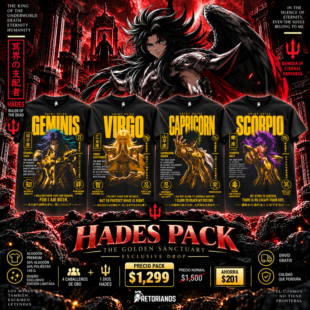 HADES PACK (4 Caballeros de Oro + Hades)