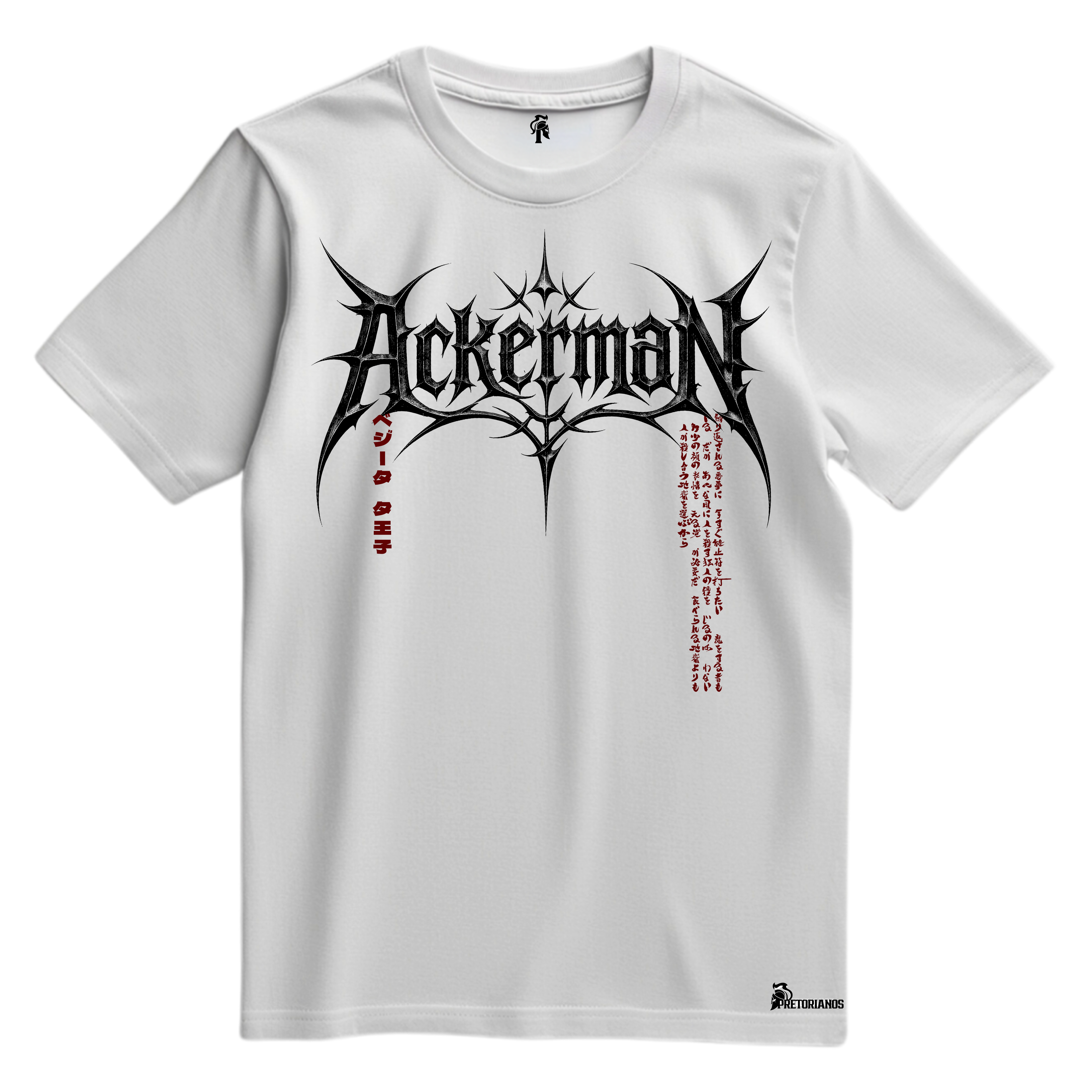 Playera Levi Ackerman Frente y Espalda - Shingeki No Kyojin