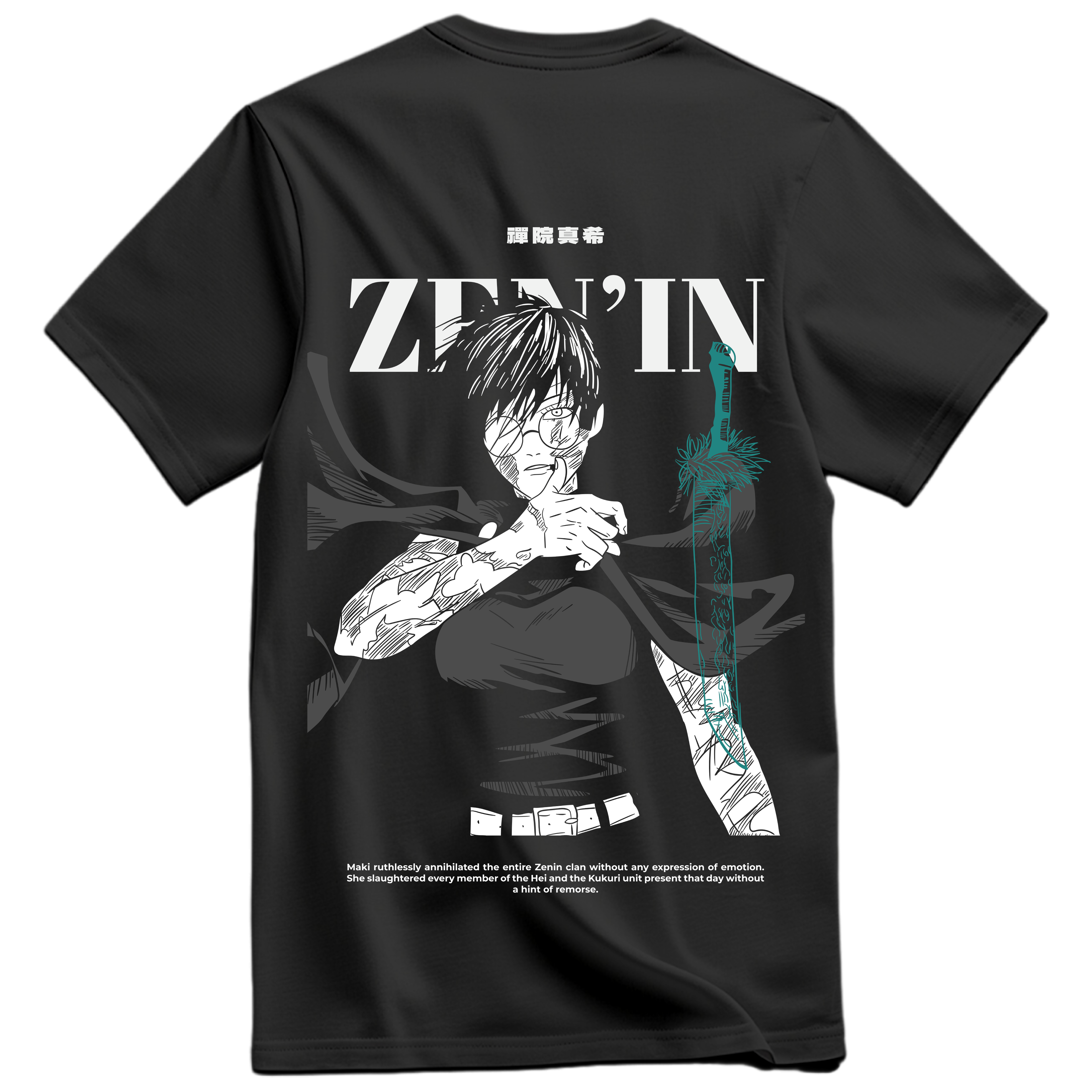 Playera Maki Frontal y Espalda Vol 3