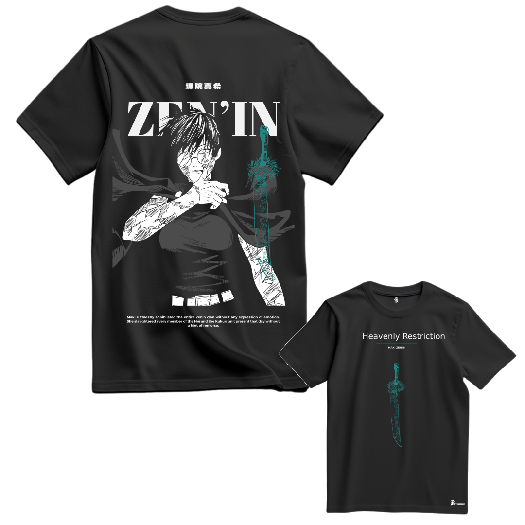 Playera Maki Frontal y Espalda Vol 3