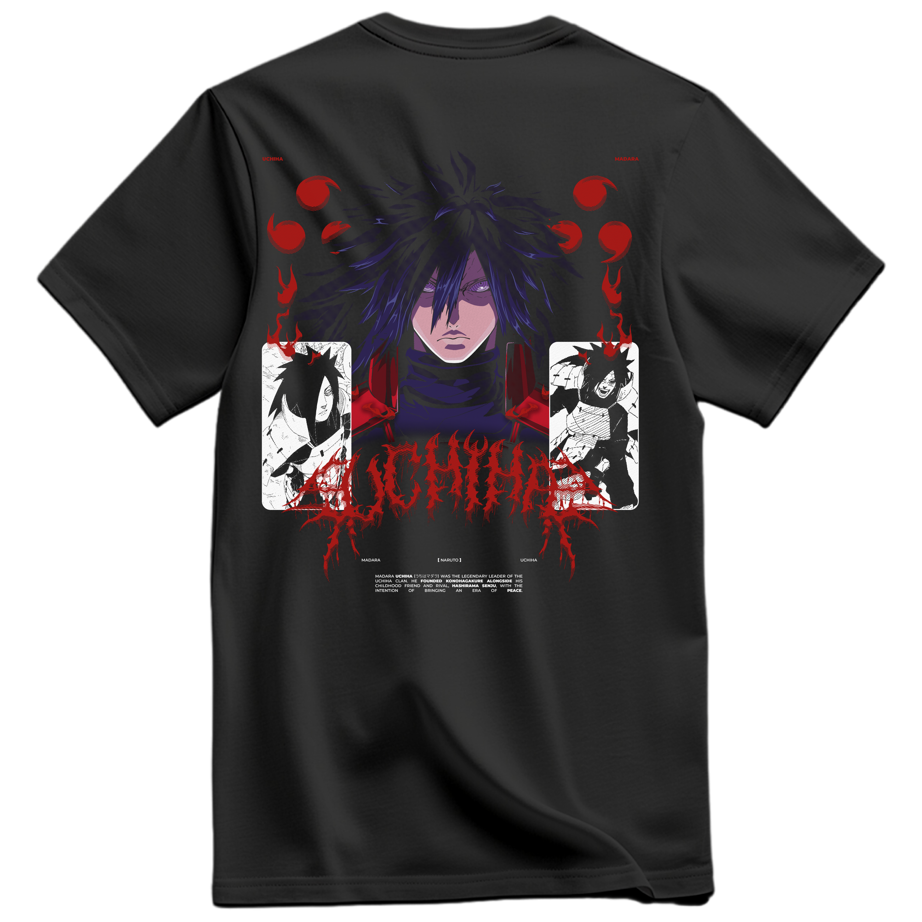Playera Madara Frente y Espalda