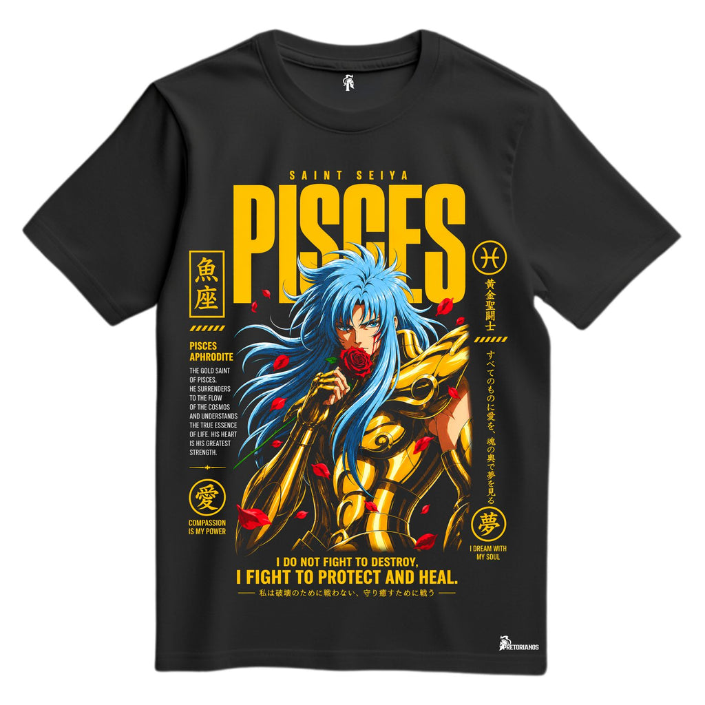 Playera Caballero de Oro Piscis - Caballeros del Zodiaco