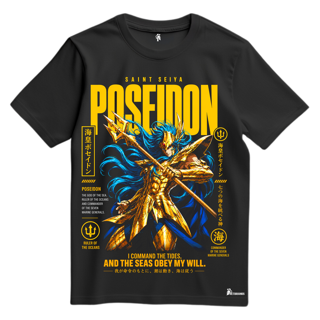 Playera Dios Poseidon - Caballeros del Zodiaco
