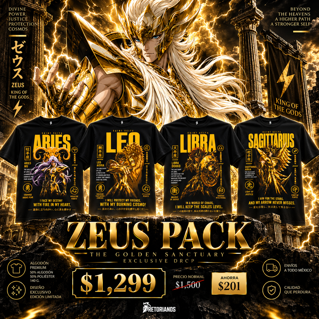 ZEUS PACK (4 Caballeros de Oro + Zeus)