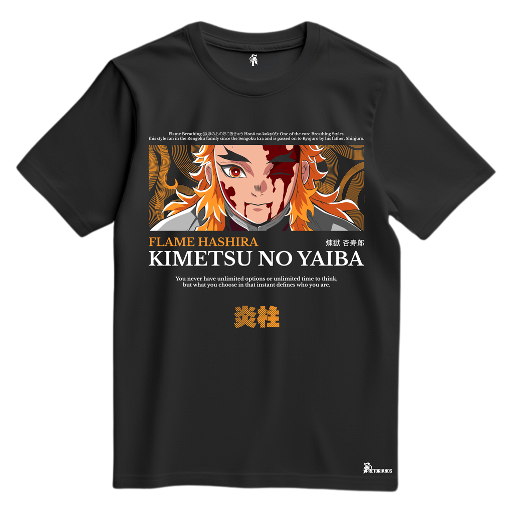 Playera Rengoku Pilar del Fuego - Kimetsu No Yaiba