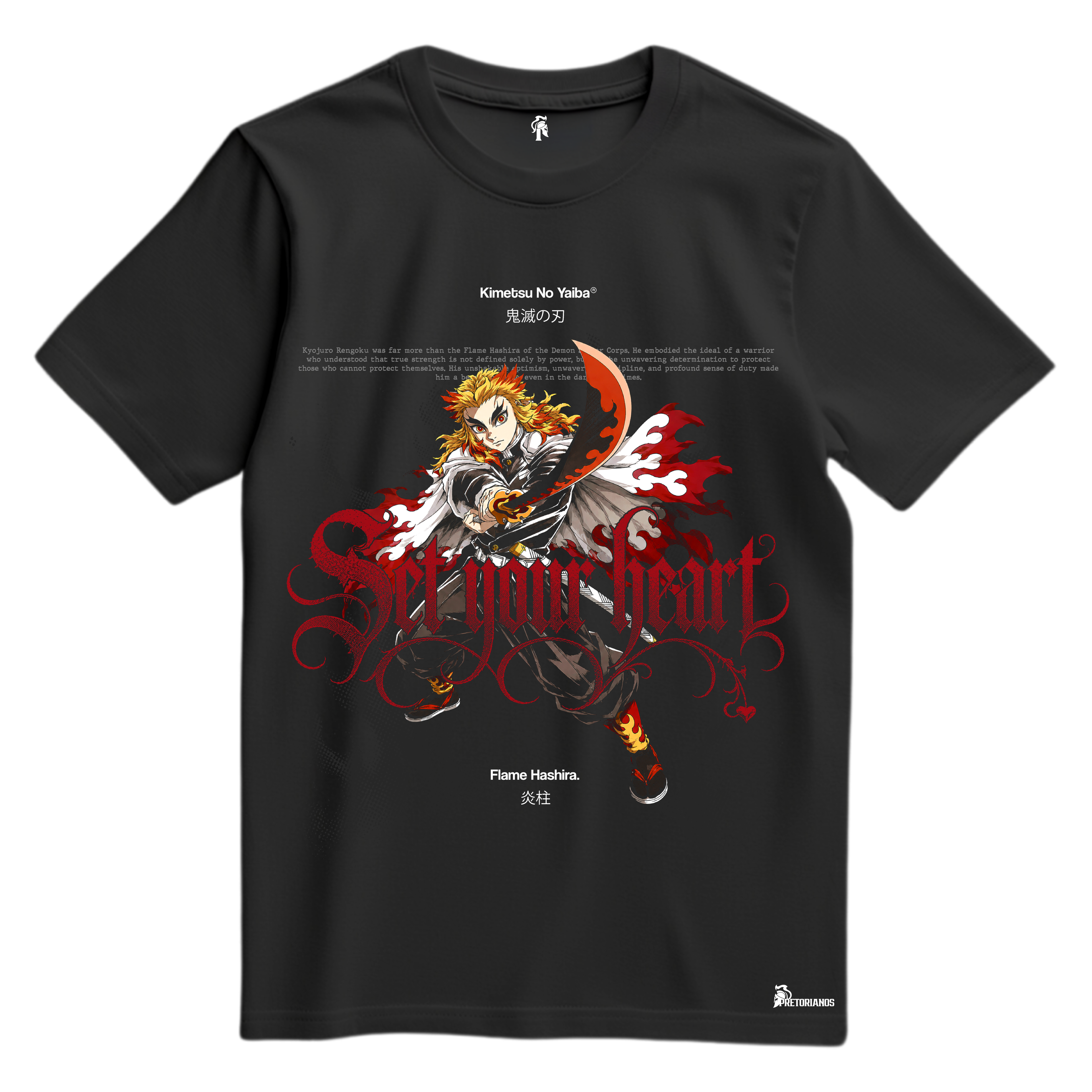 Playera Rengoku Pilar del Fuego - Kimetsu No Yaiba