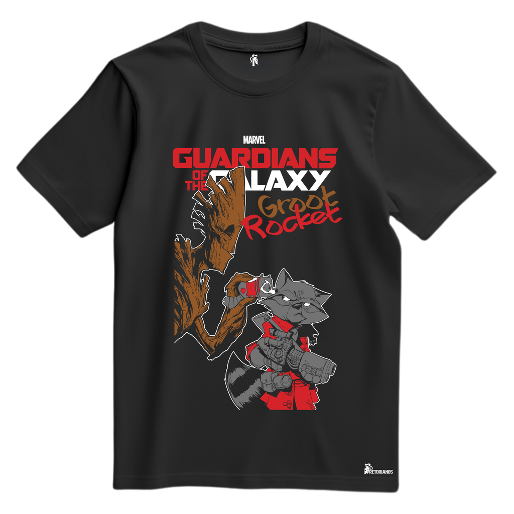 Playera Rocket & Groot - Guardians Of The Galaxy