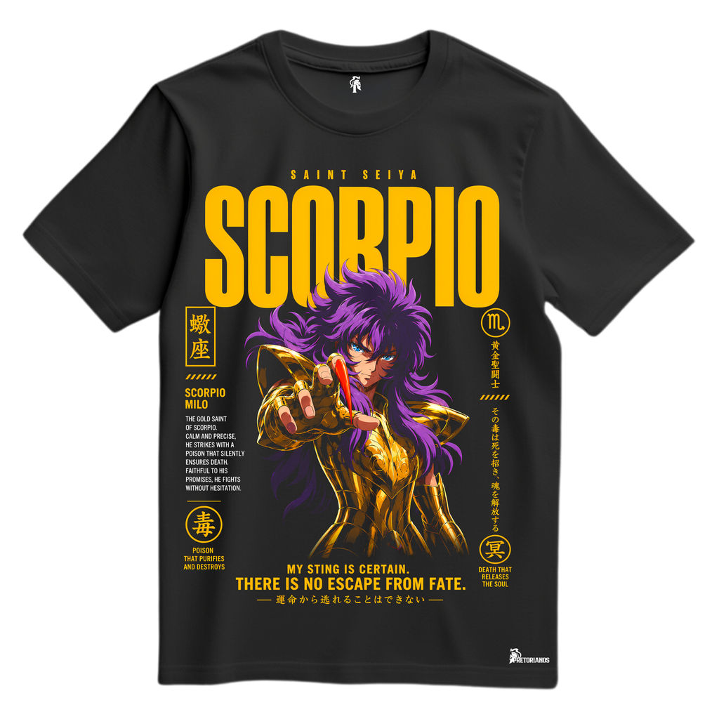 Playera Caballero de Oro Scorpio - Caballeros del Zodiaco