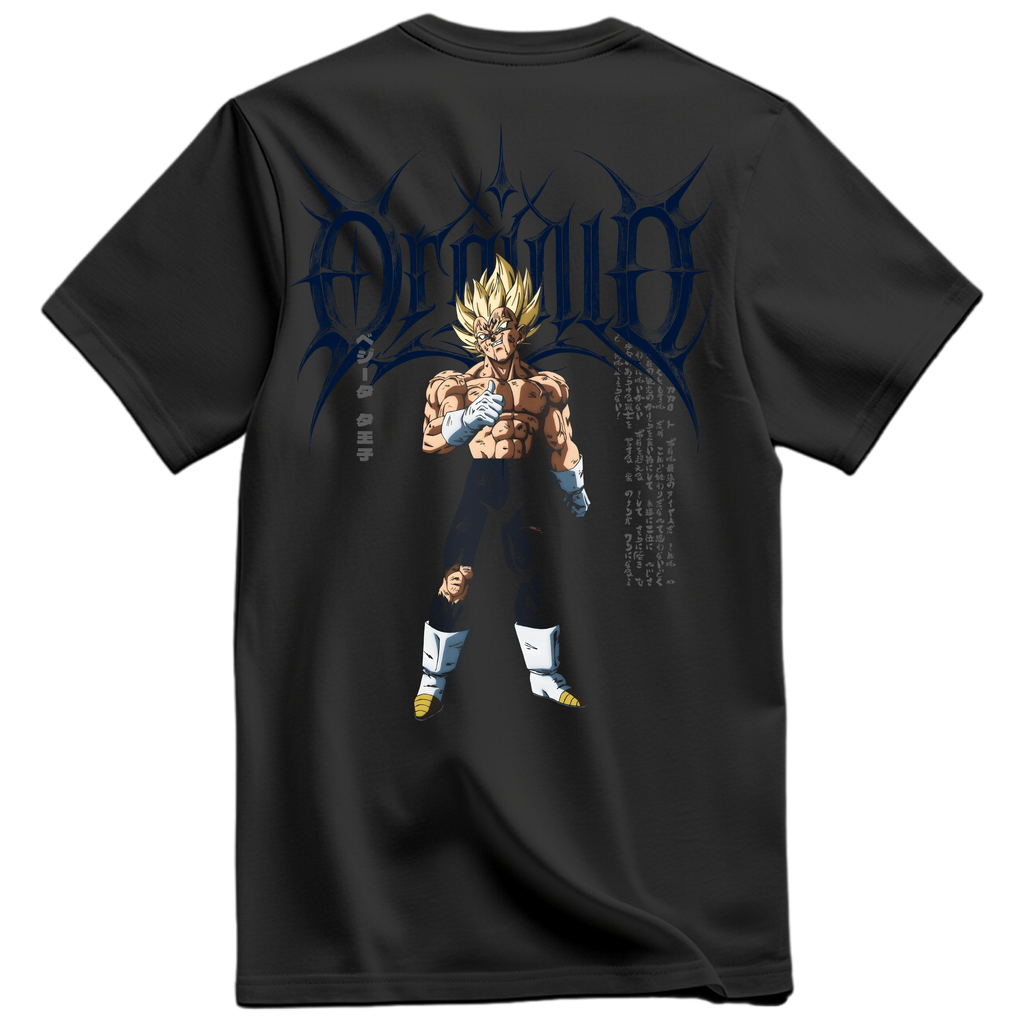 Playera Vegeta Majin Frente y Espalda Vol 2 - Dragon Ball Z