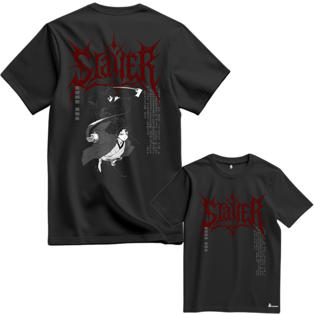 Playera Yoriichi & Kokushibo Frente y Espalda - Kimetsu No Yaiba