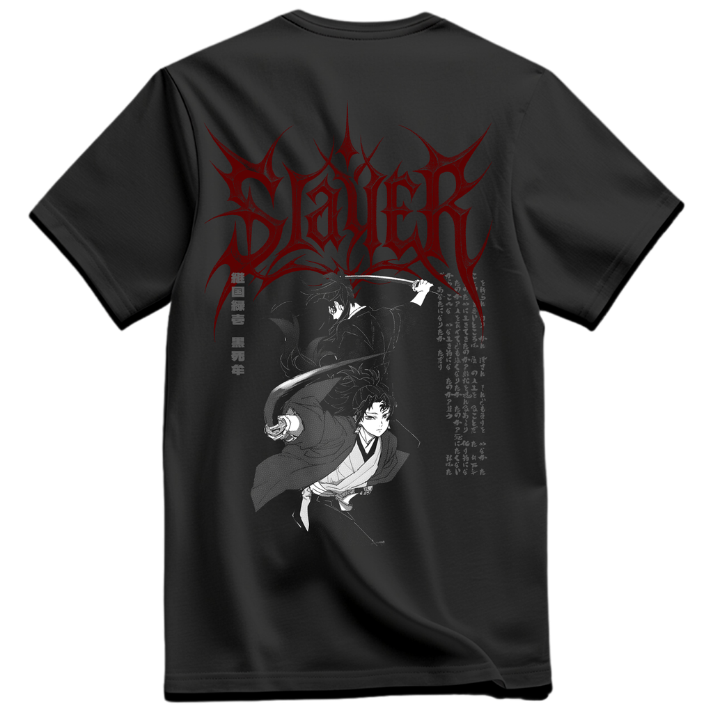 Playera Yoriichi & Kokushibo Frente y Espalda - Kimetsu No Yaiba